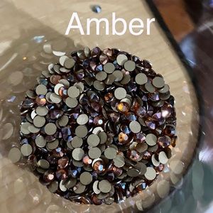 Ss20 Amber Flatback rhinestones
